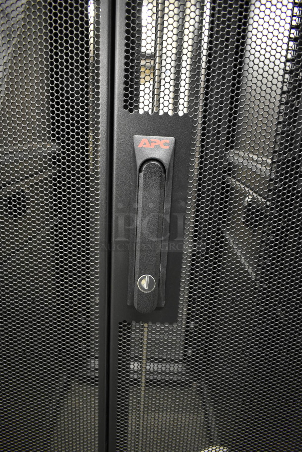 BRAND NEW! APC  Metal Commercial Floor Style NetShelter SC Enclosure Cabinet. BUYER MUST REMOVE. (CCS Basement) - Image 3 of 9