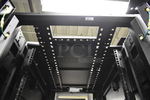 BRAND NEW! APC  Metal Commercial Floor Style NetShelter SC Enclosure Cabinet. BUYER MUST REMOVE. (CCS Basement) - Image 6 of 9