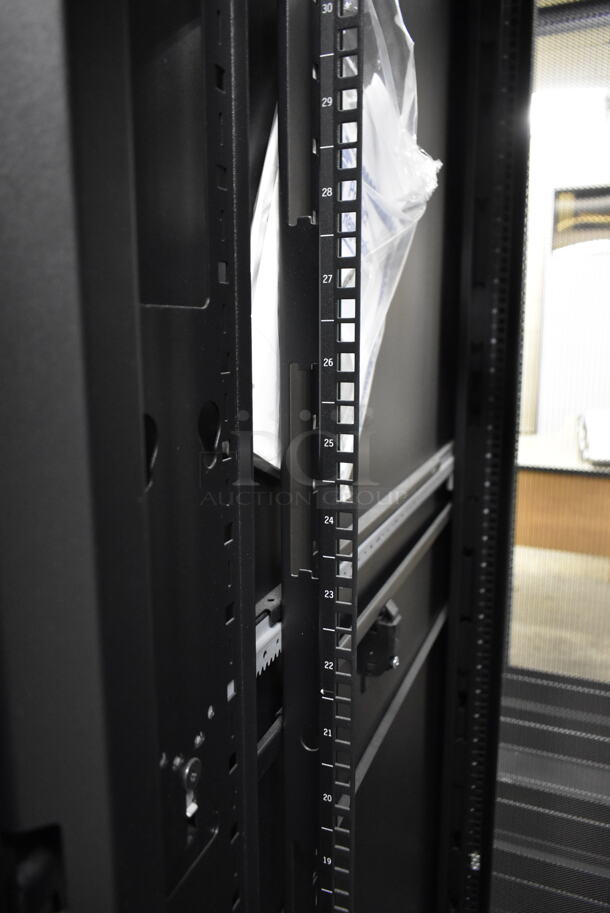 BRAND NEW! APC  Metal Commercial Floor Style NetShelter SC Enclosure Cabinet. BUYER MUST REMOVE. (CCS Basement) - Image 8 of 9