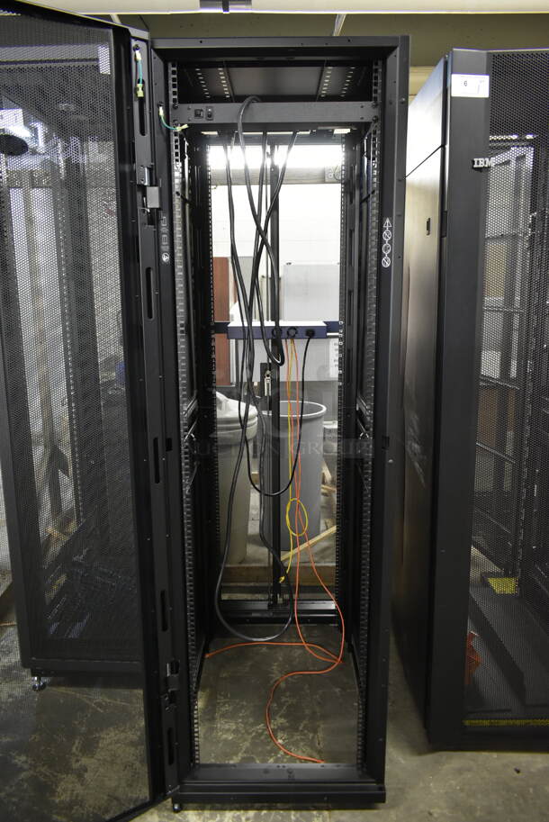 BRAND NEW! APC Metal Commercial Floor Style NetShelter SC Enclosure Cabinet. BUYER MUST REMOVE. (CCS Basement) - Image 4 of 7