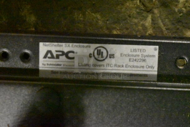 BRAND NEW! APC Metal Commercial Floor Style NetShelter SC Enclosure Cabinet. BUYER MUST REMOVE. (CCS Basement) - Image 7 of 7