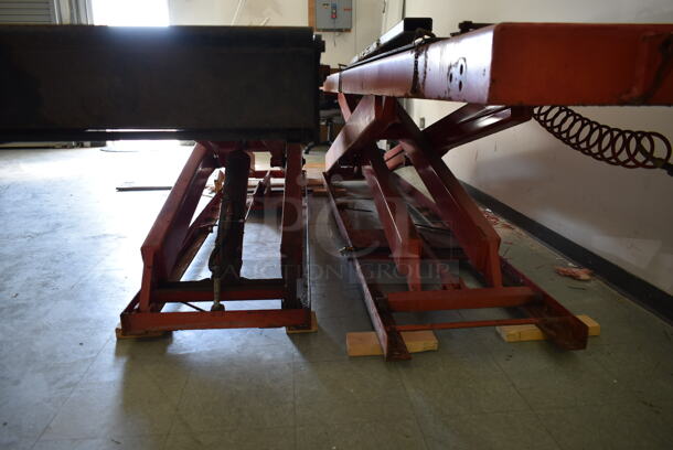 Wheeltronic 005/65-110 Red Metal 4,000 Pound Capacity Car Lift. Was In Working Condition When Class Ended. BUYER MUST REMOVE. (Main Building) - Image 10 of 10