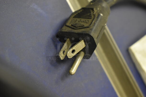 Global Metal Commercial Floor Style Automatic Strapping Machine on Commercial Casters. 115 Volts, 1 Phase. Was In Working Condition When Class Ended. (Main Building) - Image 12 of 12