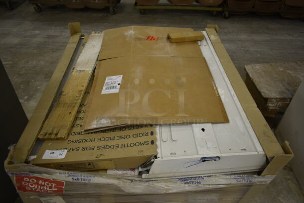 PALLET LOT of 14 Metal Lights. 14 Times Your Bid! (Main Building) - Image 4 of 5