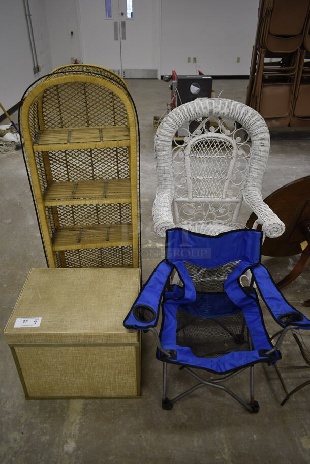 9 Various Items Including Office Chairs, Folding Lawn Chair and Shelving Unit. 9 Times Your Bid! (Main Building) - Image 2 of 7