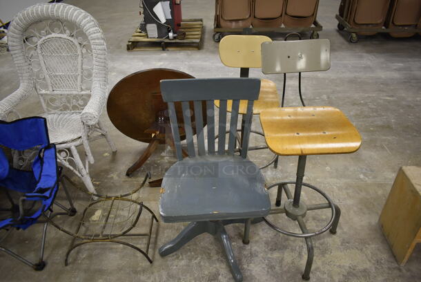 9 Various Items Including Office Chairs, Folding Lawn Chair and Shelving Unit. 9 Times Your Bid! (Main Building) - Image 3 of 7