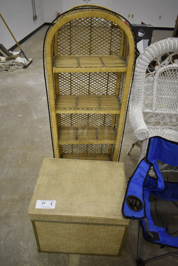 9 Various Items Including Office Chairs, Folding Lawn Chair and Shelving Unit. 9 Times Your Bid! (Main Building) - Image 4 of 7