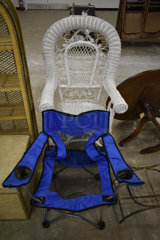 9 Various Items Including Office Chairs, Folding Lawn Chair and Shelving Unit. 9 Times Your Bid! (Main Building) - Image 5 of 7