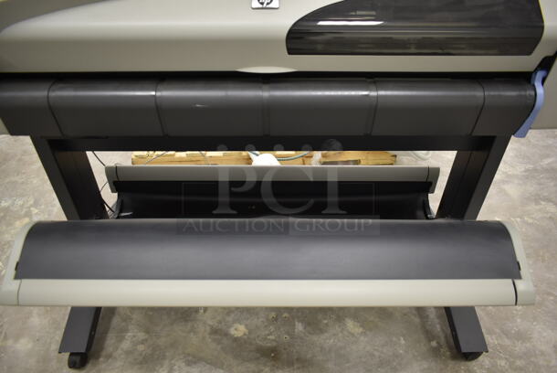 HP C7770B Metal Floor Style Large Format Printer on Casters. 100-240 Volts, 1 Phase. Was In Working Condition When Class Ended. (Main Building) - Image 5 of 9