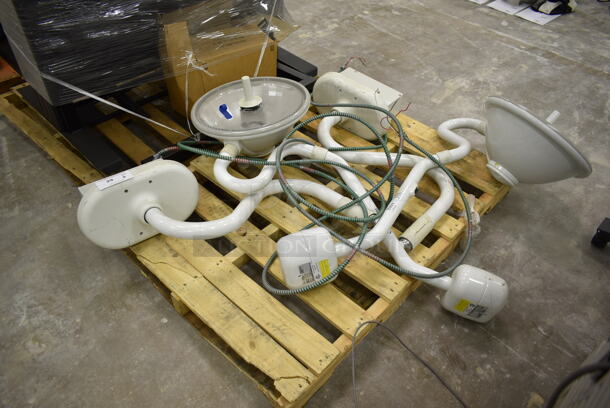 PALLET LOT of 2 White Metal Light Fixtures. 2 Times Your Bid! (Main Building) - Image 2 of 7