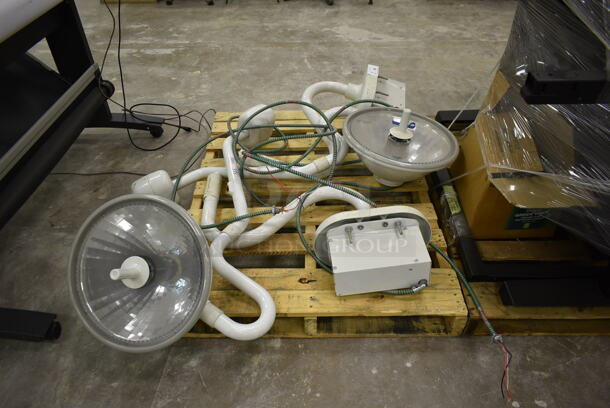 PALLET LOT of 2 White Metal Light Fixtures. 2 Times Your Bid! (Main Building) - Image 3 of 7