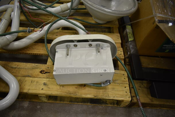 PALLET LOT of 2 White Metal Light Fixtures. 2 Times Your Bid! (Main Building) - Image 7 of 7