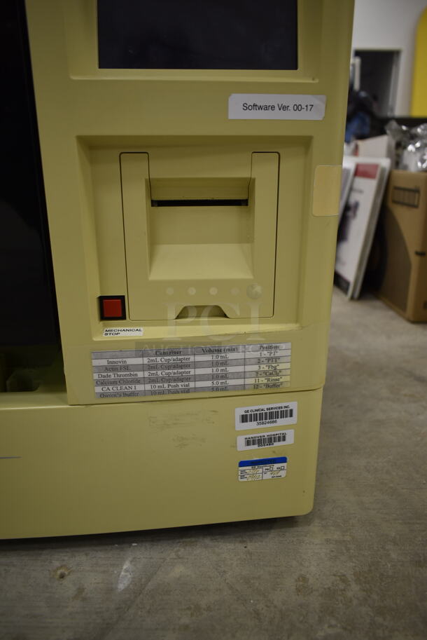 Sysmex CA-540 Metal Countertop Automated Blood Coagulation Analyzer. 117 Volts, 1 Phase. (Main Building) - Image 4 of 7