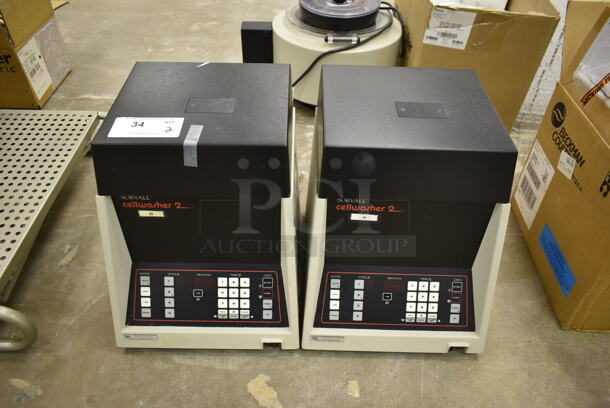 2 Sorvall Cellwasher 2 Metal Countertop Cell Washer Machine. 115 Volts, 1 Phase. 2 Times Your Bid! (Main Building) - Image 1 of 11