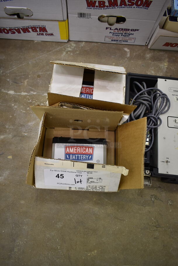 ALL ONE MONEY! Lot of Various Items Including 2 Batteries, DataSim Patient Simulator and Panasonic Recorder in Hard Case. (Main Building) - Image 2 of 10