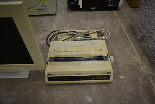 2 Items; GEM GL-821A 17" LCD Monitor and Okidata GE5256K Monochrome Impact Printer. 2 Times Your Bid! (Main Building) - Image 4 of 10
