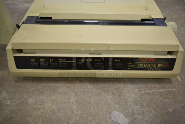 2 Items; GEM GL-821A 17" LCD Monitor and Okidata GE5256K Monochrome Impact Printer. 2 Times Your Bid! (Main Building) - Image 6 of 10