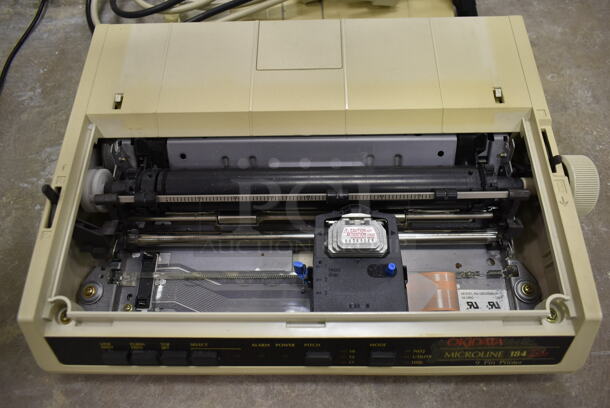 2 Items; GEM GL-821A 17" LCD Monitor and Okidata GE5256K Monochrome Impact Printer. 2 Times Your Bid! (Main Building) - Image 8 of 10