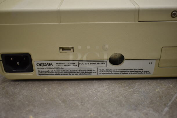 2 Items; GEM GL-821A 17" LCD Monitor and Okidata GE5256K Monochrome Impact Printer. 2 Times Your Bid! (Main Building) - Image 10 of 10