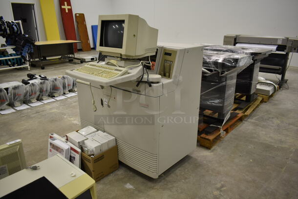 Ortho Vitros 250 Chemistry Analyzer System w/ TVM Low Radiation Color Monitor on Stand. Was In Working Condition When Class Ended. (Main Building) - Image 3 of 10