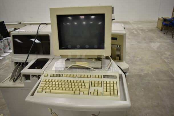Ortho Vitros 250 Chemistry Analyzer System w/ TVM Low Radiation Color Monitor on Stand. Was In Working Condition When Class Ended. (Main Building) - Image 5 of 10