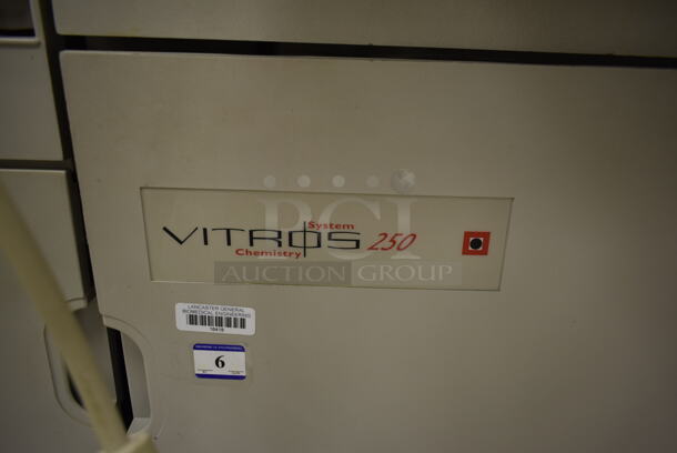 Ortho Vitros 250 Chemistry Analyzer System w/ TVM Low Radiation Color Monitor on Stand. Was In Working Condition When Class Ended. (Main Building) - Image 8 of 10