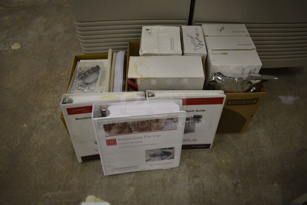 Ortho Vitros 250 Chemistry Analyzer System w/ TVM Low Radiation Color Monitor on Stand. Was In Working Condition When Class Ended. (Main Building) - Image 9 of 10