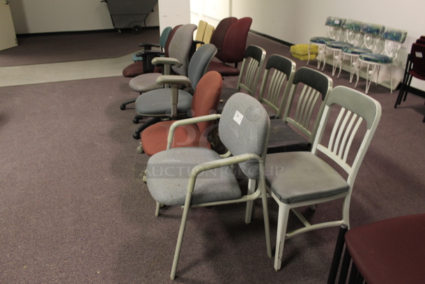 14 Various Chairs Including Office Chairs. BUYER MUST REMOVE. 14 Times Your Bid! (Main Building) - Image 2 of 3