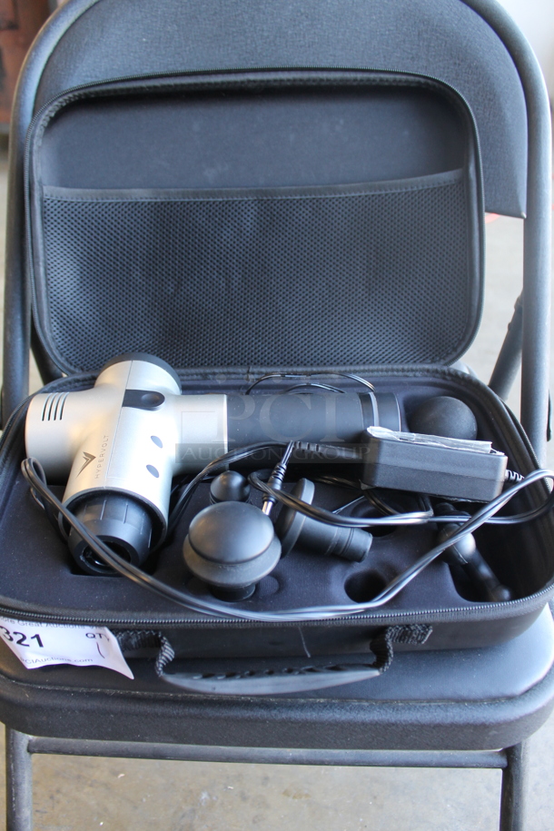 Hypervolt Back Massager in Case. Tested and Working! - Image 1 of 5