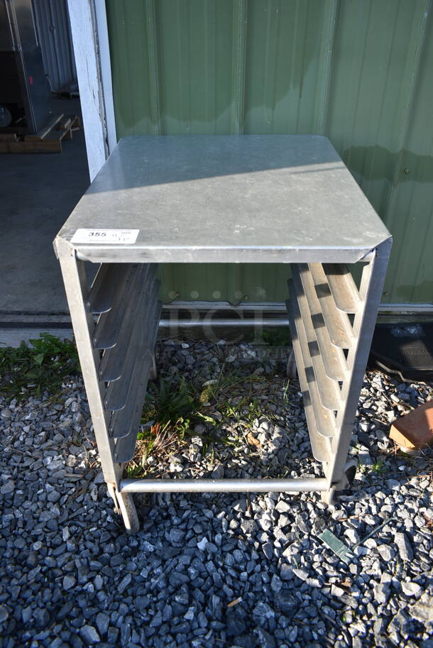 Metal Commercial Pan Transport Rack on Commercial Casters. - Image 1 of 5