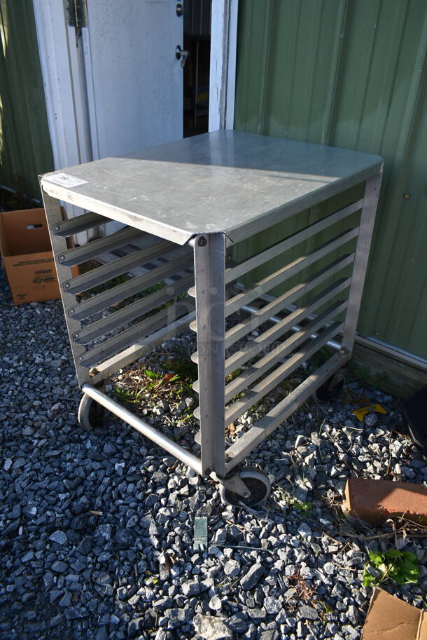 Metal Commercial Pan Transport Rack on Commercial Casters. - Image 2 of 5