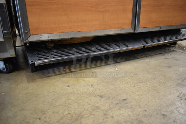 Duke RUF-48 Stainless Steel Commercial 2 Door Work Top Cooler w/ Wood Pattern Doors. 120 Volts, 1 Phase. Tested and Powers On But Does Not Get Cold - Image 4 of 7