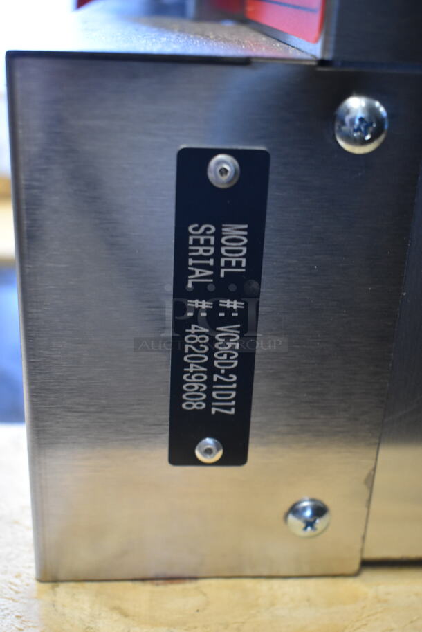 BRAND NEW SCRATCH AND DENT! Vulcan VC5GD-21D1Z Stainless Steel Commercial Propane Gas Powered Full Size Convection Oven w/ View Through Doors, Metal Oven Racks and Thermostatic Controls.  - Image 5 of 6