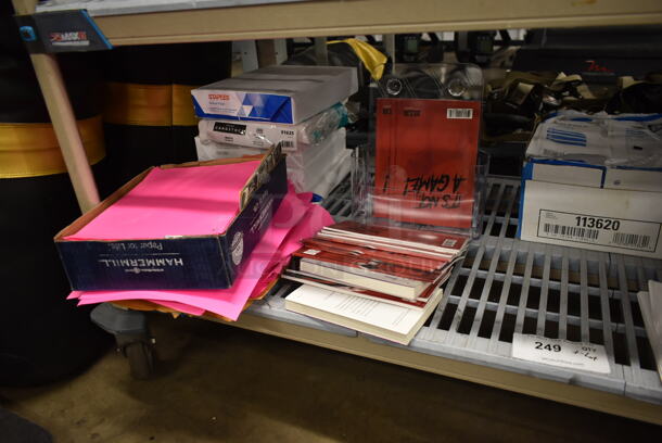 ALL ONE MONEY! Tier Lot of Various Items Including Pink and White Paper - Image 2 of 5