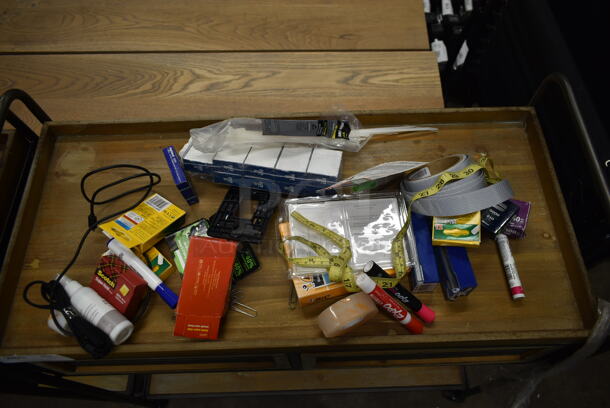 ALL ONE MONEY! Lot of Various Items Including Red Poly Bucket, Red Basket and Contents - Image 6 of 7
