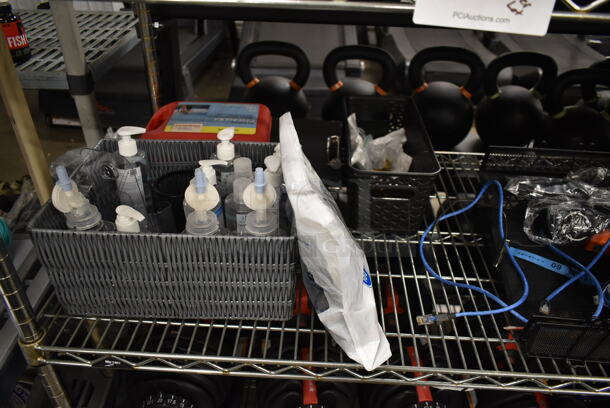 ALL ONE MONEY! Two Tier Lot of Various Items Including Office Supplies and Hand Sanitizer - Image 6 of 7