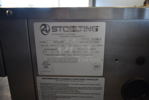 2016 Stoelting SF121-38I2 Stainless Steel Commercial Countertop Air Cooled 2 Flavor w/ Twist Soft Serve Ice Cream Machine w/ Mixing Head Attachment. 208-240 Volts, 1 Phase. - Image 7 of 7
