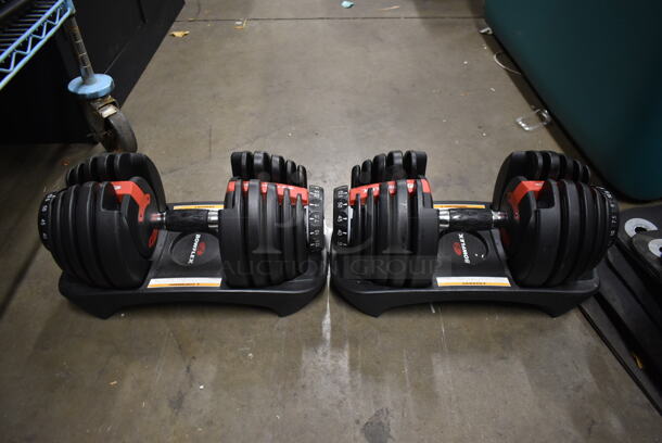 2 Bowflex Select a Size Dumbbells on Base. 2 Times Your Bid! - Image 2 of 8