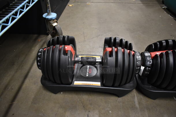 2 Bowflex Select a Size Dumbbells on Base. 2 Times Your Bid! - Image 3 of 8