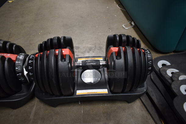 2 Bowflex Select a Size Dumbbells on Base. 2 Times Your Bid! - Image 4 of 8