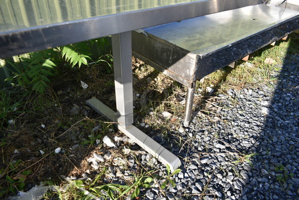 Table on 2 Metal Table Bases. - Image 4 of 4
