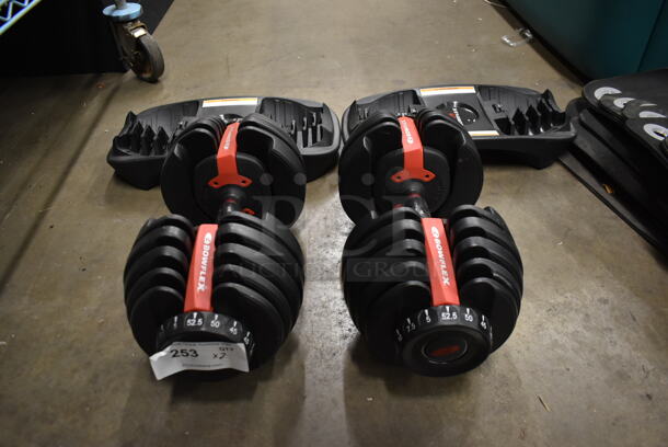 2 Bowflex Select a Size Dumbbells on Base. 2 Times Your Bid! - Image 7 of 8