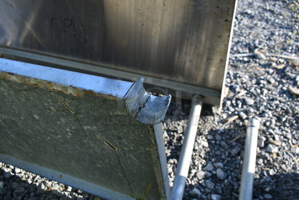 Stainless Steel Table w/ Metal Under Shelf. - Image 3 of 7