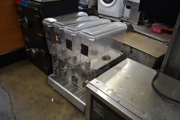 2018 Crathco CS-4E/2D/3D-16 Stainless Steel Commercial Countertop 4 Hopper Refrigerated Beverage Machine. 120 Volts, 1 Phase. Tested and Working! - Image 2 of 7
