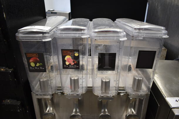 2018 Crathco CS-4E/2D/3D-16 Stainless Steel Commercial Countertop 4 Hopper Refrigerated Beverage Machine. 120 Volts, 1 Phase. Tested and Working! - Image 4 of 7