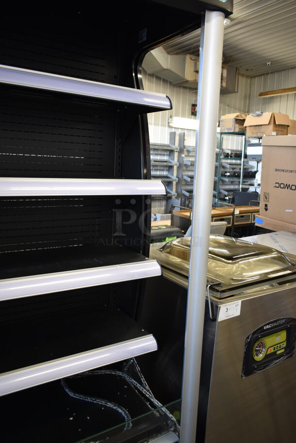BRAND NEW SCRATCH AND DENT! Avantco 189BVAC46HC Black Metal Commercial Refrigerated Air Curtain Merchandiser. 110-120 Volts, 1 Phase. Tested and Powers On But Does Not Get Cold - Image 3 of 7