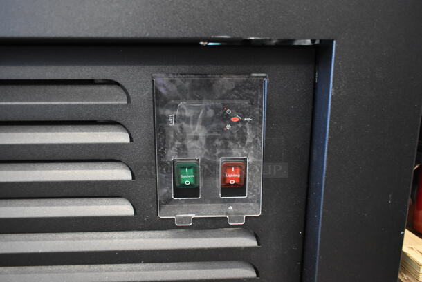 BRAND NEW SCRATCH AND DENT! Avantco 189BVAC46HC Black Metal Commercial Refrigerated Air Curtain Merchandiser. 110-120 Volts, 1 Phase. Tested and Powers On But Does Not Get Cold - Image 6 of 7