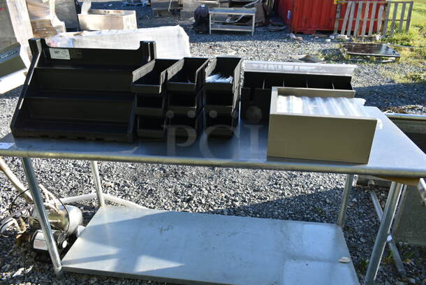 Stainless Steel Table w/ Metal Under Shelf. Does Not Include Contents. - Image 3 of 4
