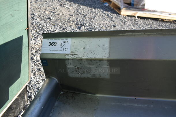 Stainless Steel Sink w/ Dual Drain Boards, Faucet, Handles and Spray Nozzle Attachment. Missing Some Legs. - Image 4 of 8