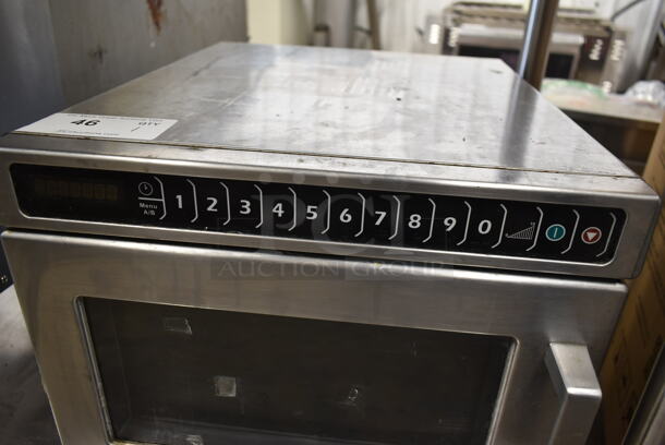 2018 Menumaster CRC21T2RLPF Stainless Steel Commercial Countertop Microwave Oven. 208/240 Volts, 1 Phase.  - Image 6 of 8